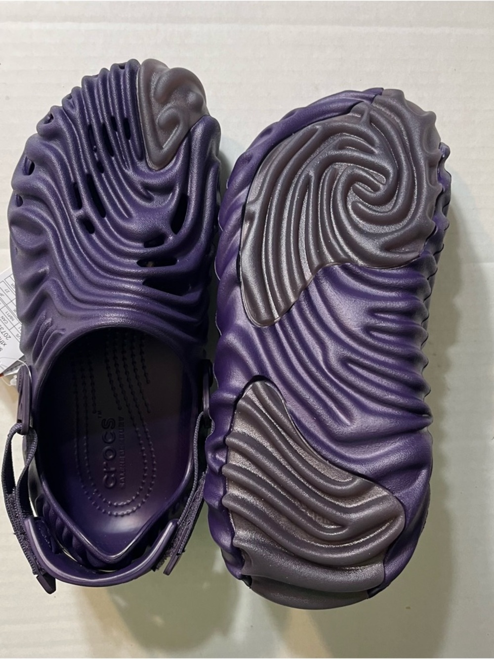 NEW! Crocs Pollex Clog X Salehe Bembury Men Sz m9/w11 Purple Ube Limited USA Sel - Picture 3 of 4
